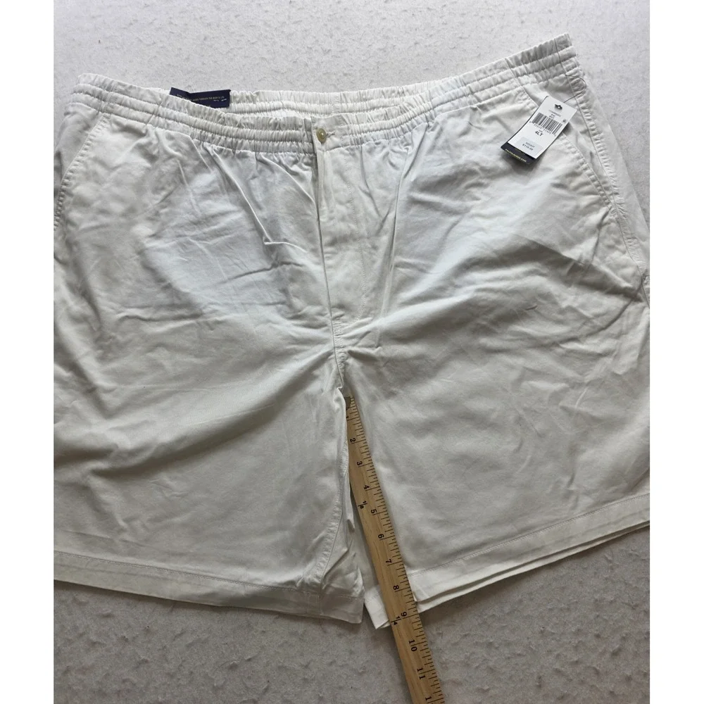 Polo Ralph Lauren 711858958003 Men's White Classic Chino Shorts. NWT. Size 4LT